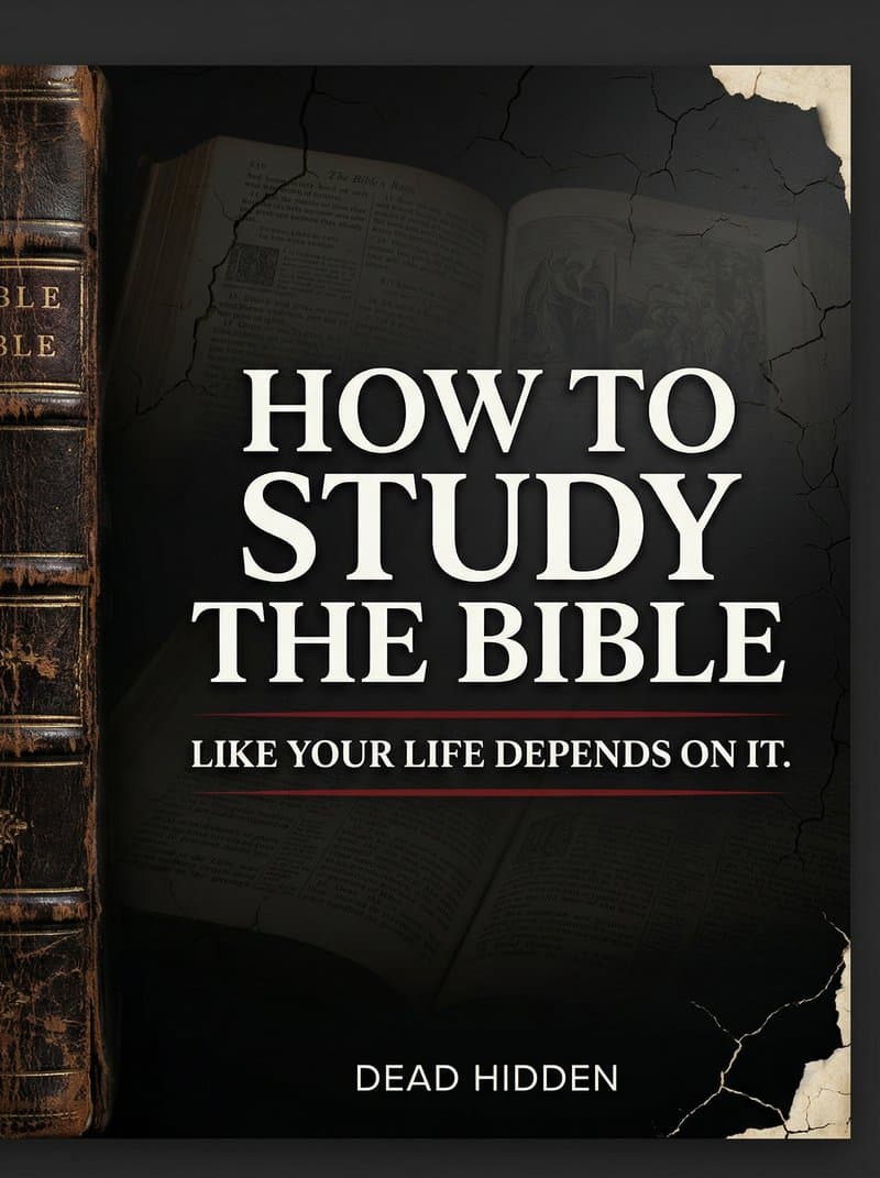 HOW TO STUDY THE BIBLE LIKE YOUR LIFE DEPENDS ON IT cover