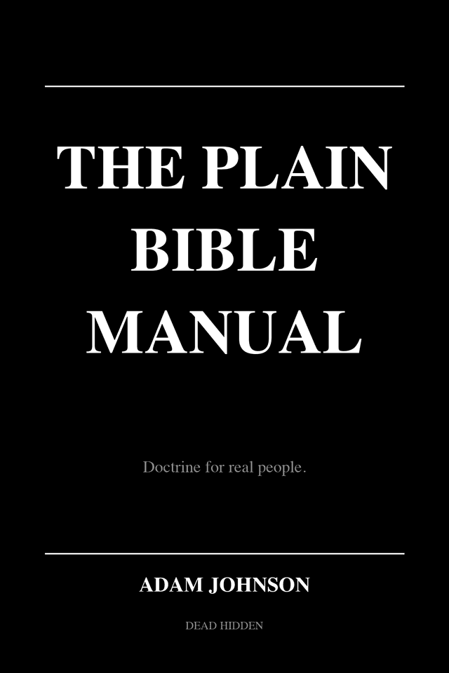 The Plain Bible Manual cover