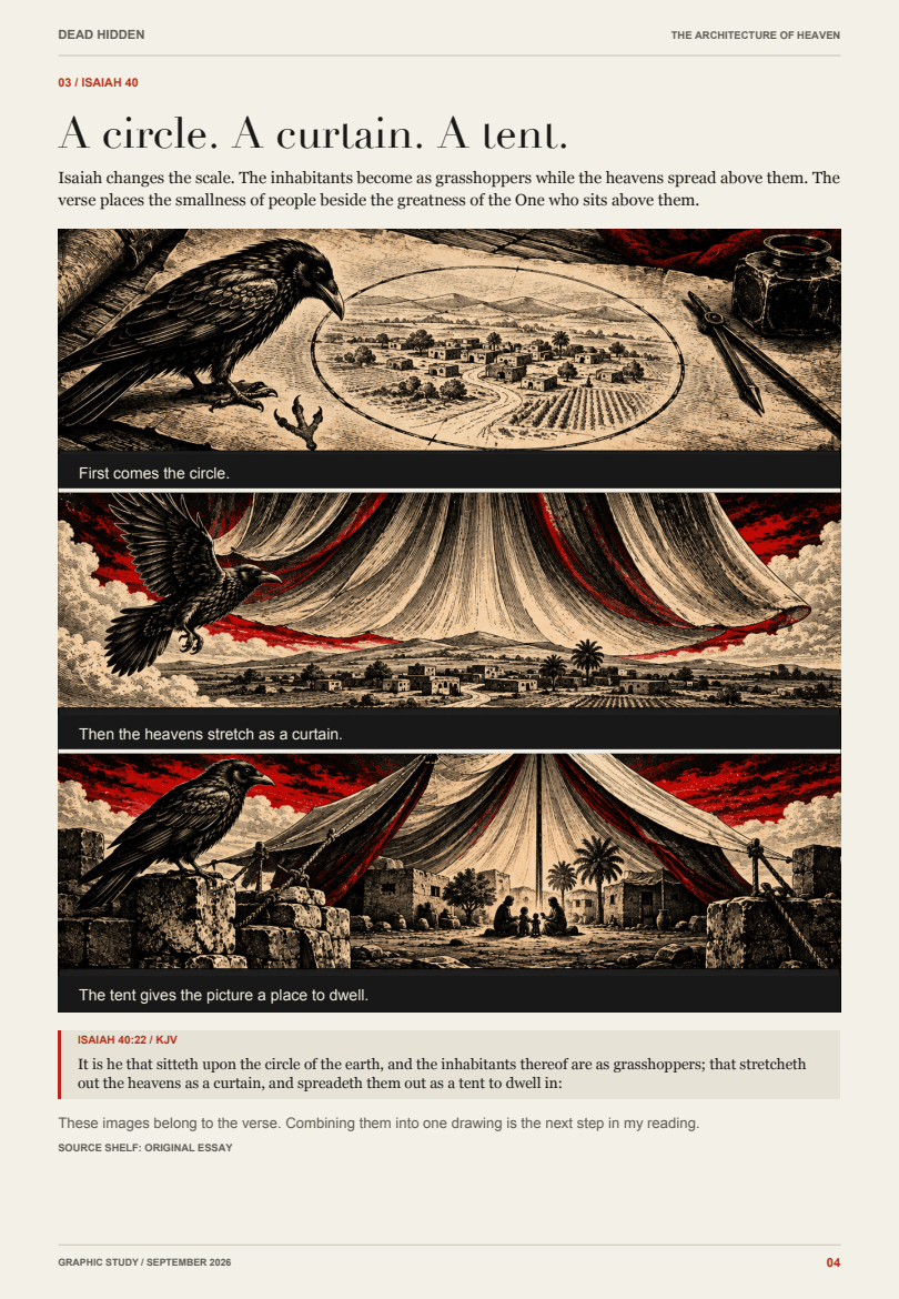 Actual interior page from The Architecture of Heaven