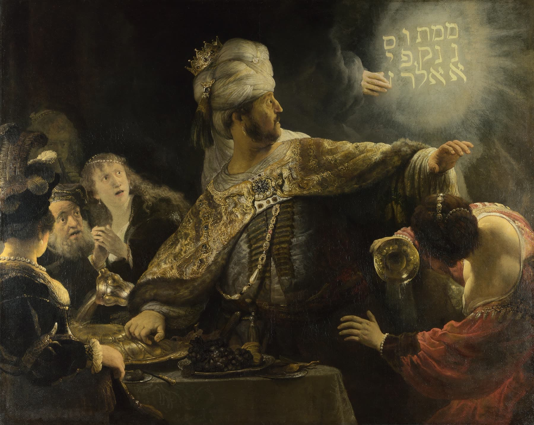 Belshazzar's Feast by Rembrandt van Rijn, c. 1635–1638