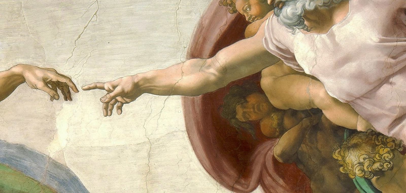 The Creation of Adam by Michelangelo Buonarroti, 1508–1512