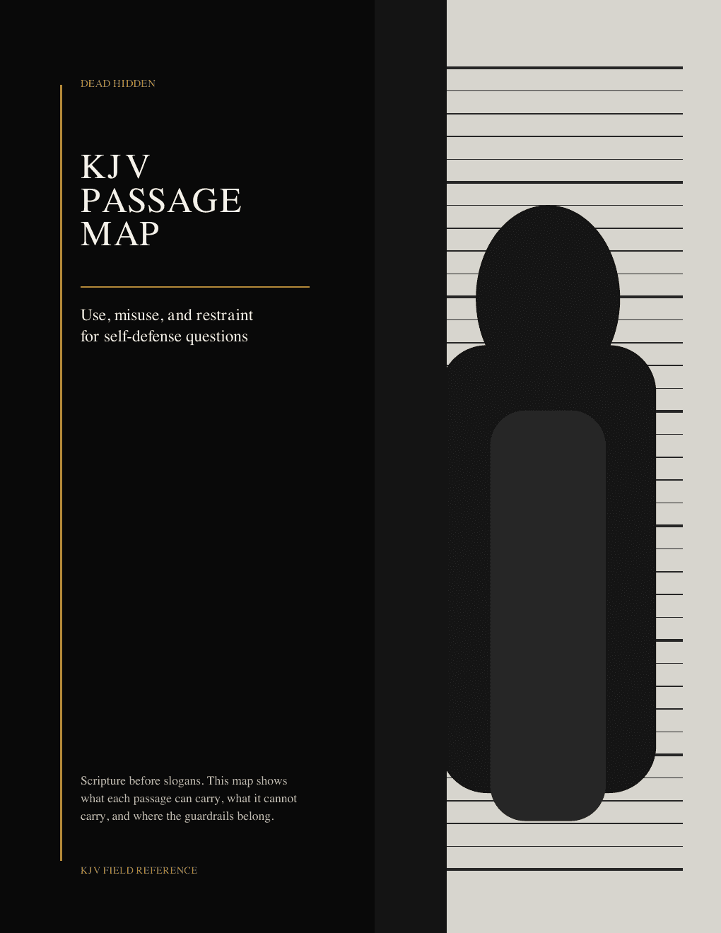 KJV Passage Map For Self-Defense cover